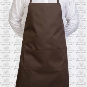 Delantal básico peto corto bolsillo