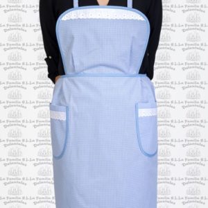 Delantal puntilla cuadros