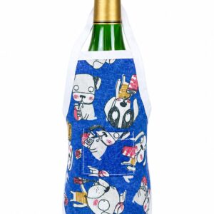 Delantal botella perros
