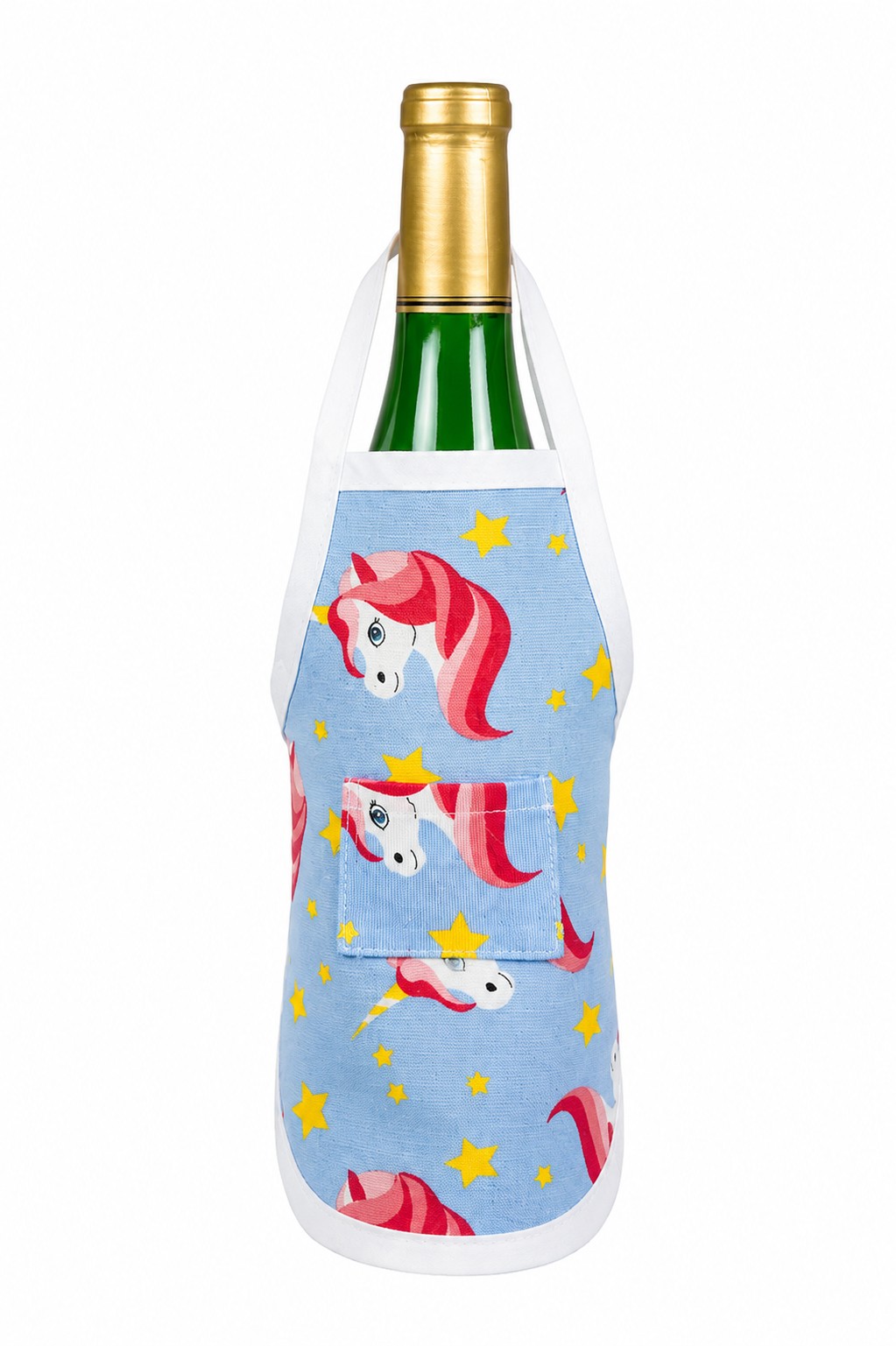 cubrebotella-unicornios-DLF Delantal botella unicornios