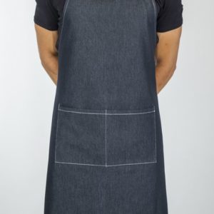 Delantal vaquero elástico azul