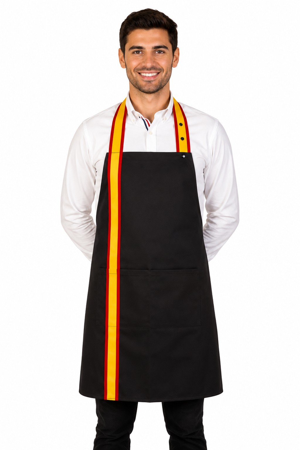 delantal-espana-negro-DLF Delantal España Negro
