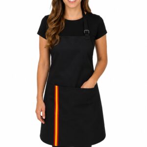 espana-niquel-negro-DLF Delantal España Negro Hebilla