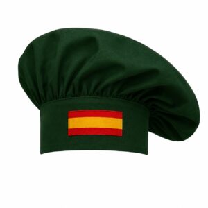 Gorro seta España verde botella